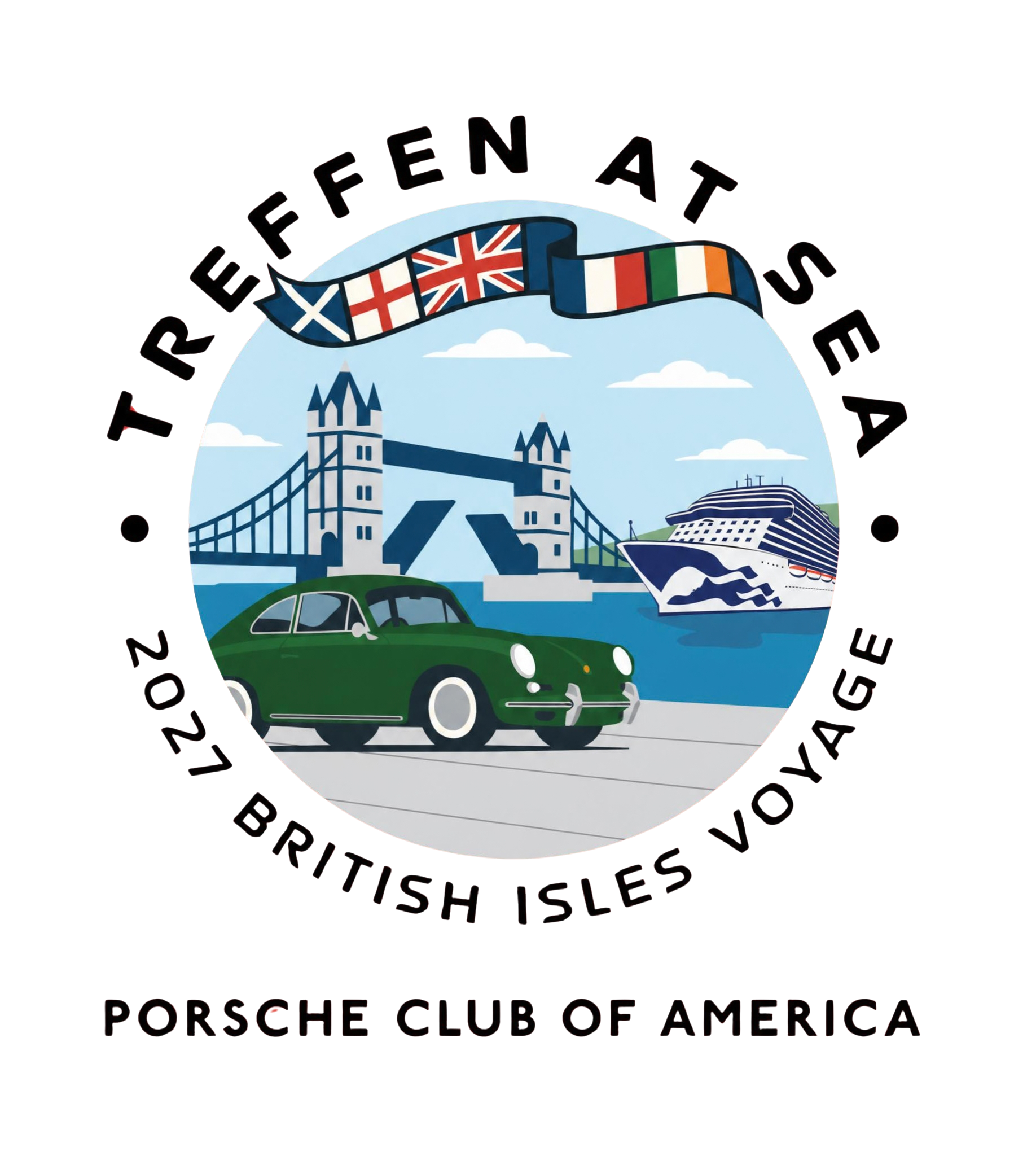 Porsche Club of America Event - Treffen at Sea 2027: British Isles