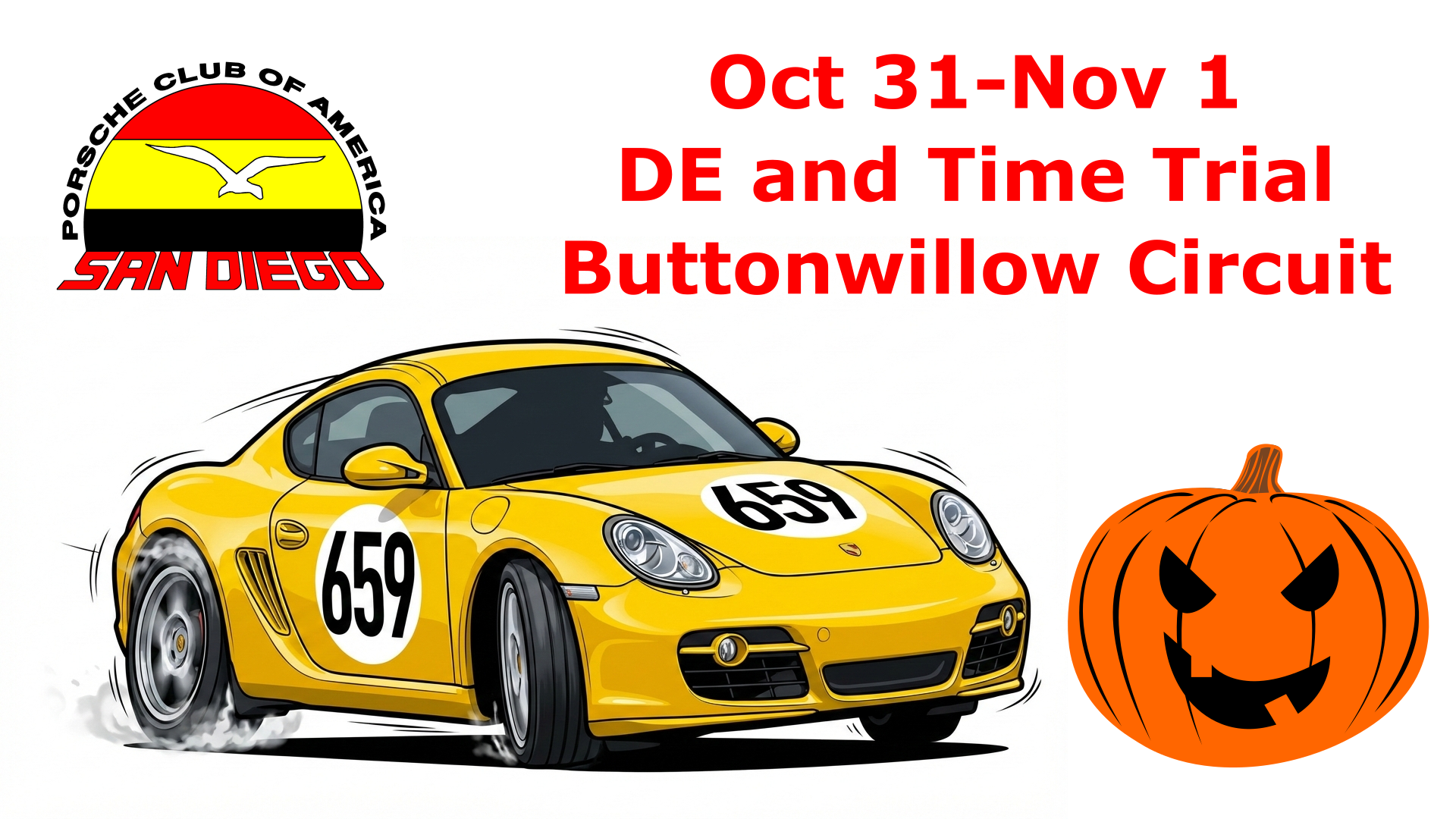 Porsche Club of America Event - San Diego Region DE/TT Buttonwillow Circuit