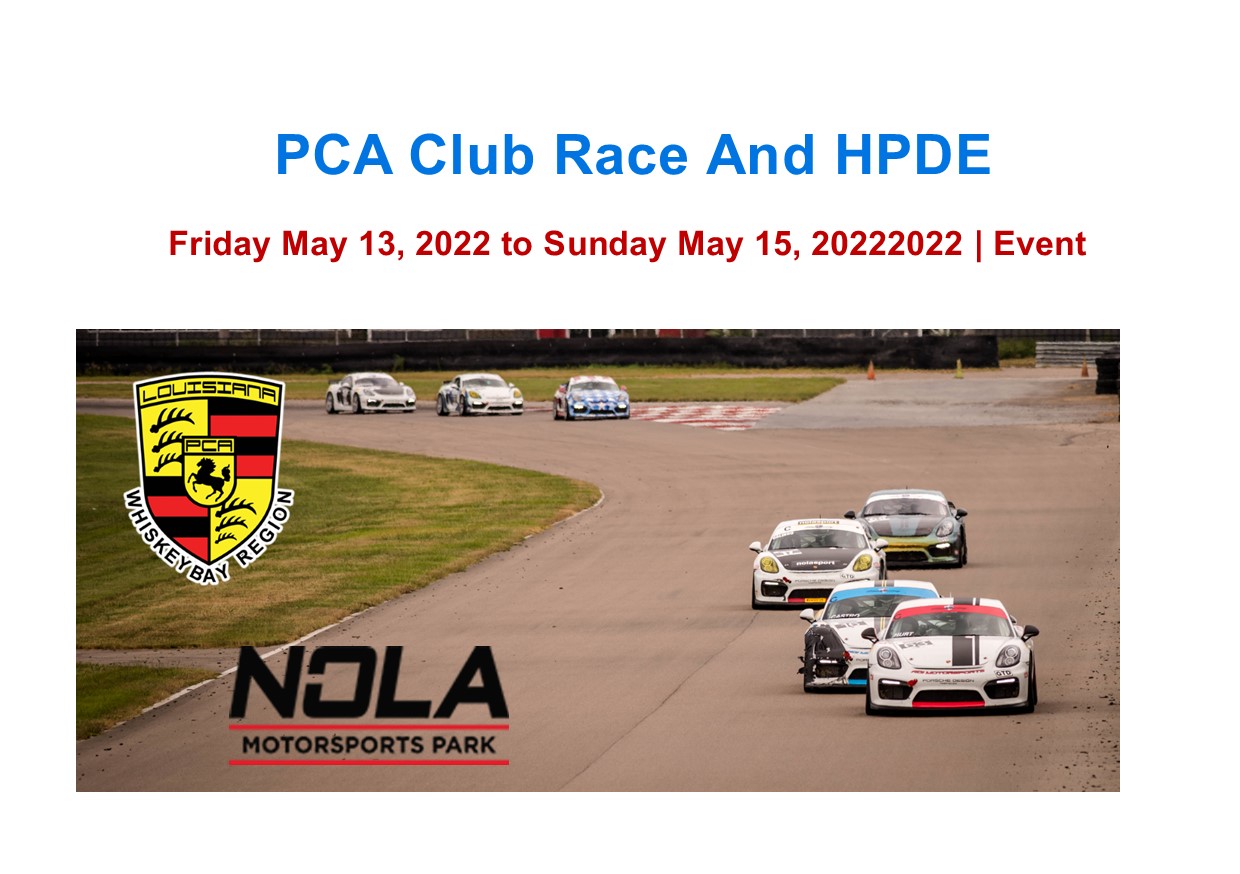 PCA Club Race and HPDE The Porsche Club of America