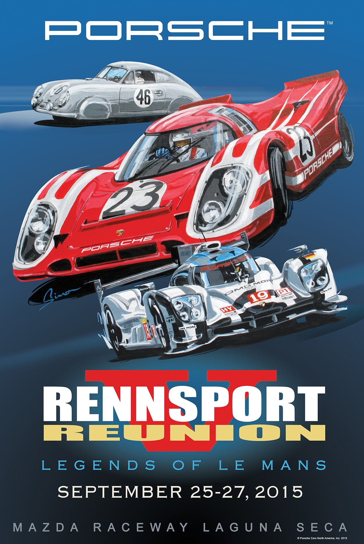 Official Porsche Rennsport Reunion V poster unveiled 